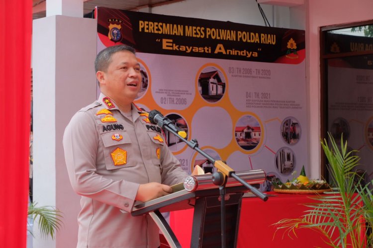 Kapolda Riau Resmikan Mess Polwan Ekayasi Anindya