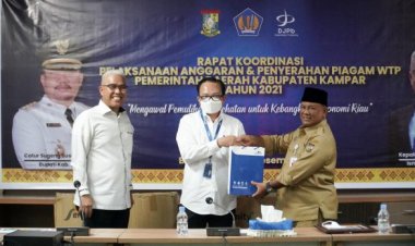 Pemkab Kampar Raih Opini WTP Lima Kali Berturut- turut