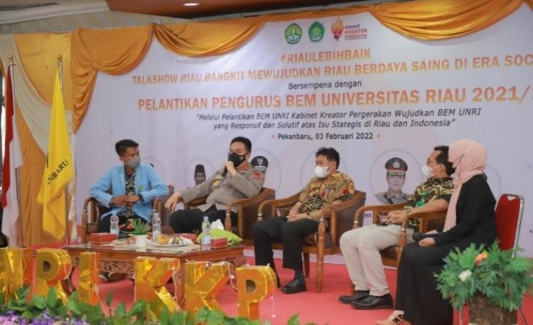 Di Hadapan Mahasiswa, Kapolda Riau Janji Berangus Praktik Prostitusi Hingga Berantas Narkoba