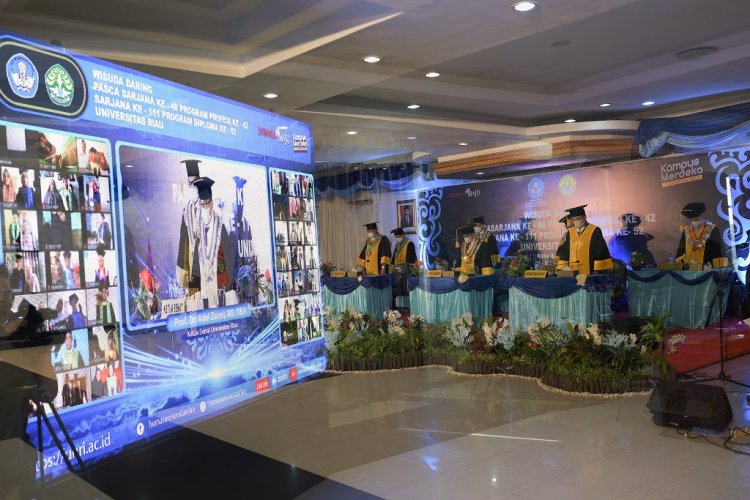 Besok, UNRI Kukuhkan 2049 Lulusan Secara Daring Dua Gelombang