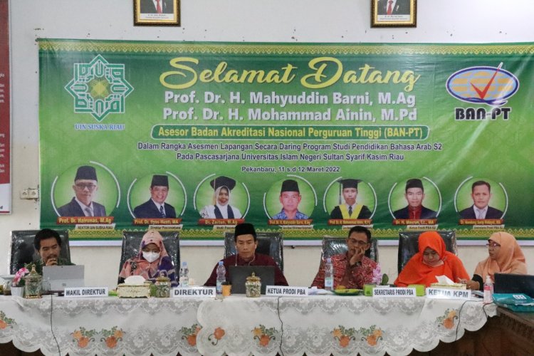 Prodi Pendidikan Bahasa Arab Pascasarjana UIN Suska Riau Gelar Asesmen Lapangan Daring