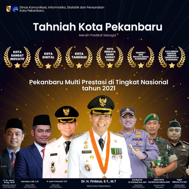 Berkat Tangan Dingin Firdaus-Ayat, Pekanbaru Dihujani Prestasi Lokal dan Nasional