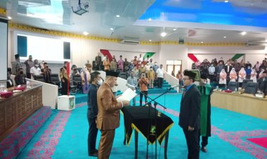 Edi Efrizon Resmi Jadi Anggota DPRD Kampar PAW Sisa Masa Jabatan 2019-2024 Gantikan Zalka Putra