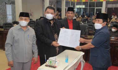DPRD Rohul Sahkan Tiga Ranperda Usulan Pemkab Rohul