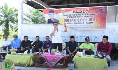 Dengarkan Persoalan Masyarakat Saat Reses, Sofyan Dorong Pemekaran Bengkalis dan Bantan