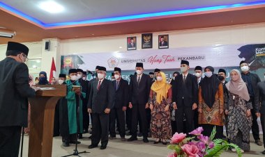 Guru Besar Unilak Prof Dr Syafrani Dilantik Jadi Rektor Universitas Hang Tuah Pekanbaru