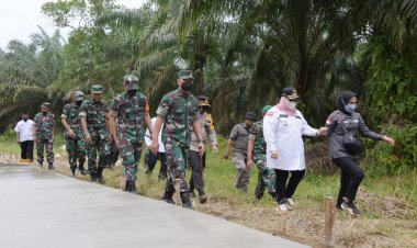 Bupati Kasmarni Akui TMMD Kodim 0303 Bengkalis Seirama dengan Tekad Pemda Membangun Negeri