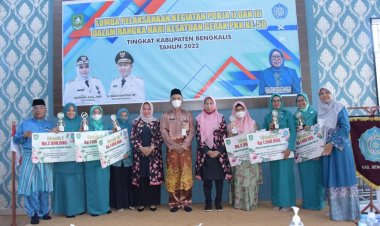 Kelurahan Sungai Pakning Pemuncak Lomba Pelaksanaan Pokja II dan III Hari Gerak PKK ke-50