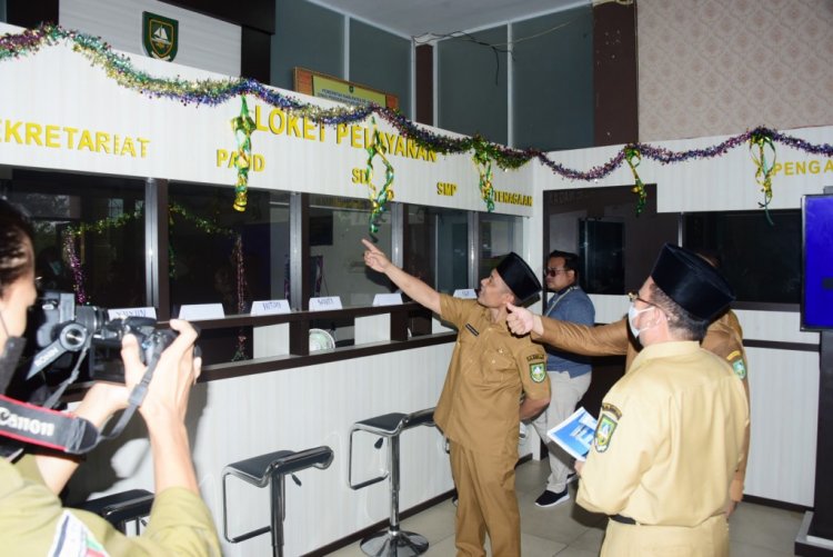 Sidak ke Kantor OPD, Wakil Bupati Bengkalis Apresiasi Petugas Tetap Tugas Selama Idul Fitri