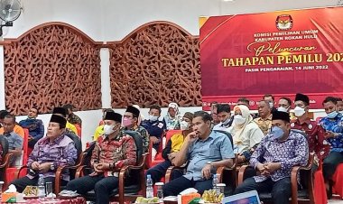 Peluncuran Tahapan Pemilu 2024, Bupati Rohul Berharap Pesta Demokrasi Aman dan Damai