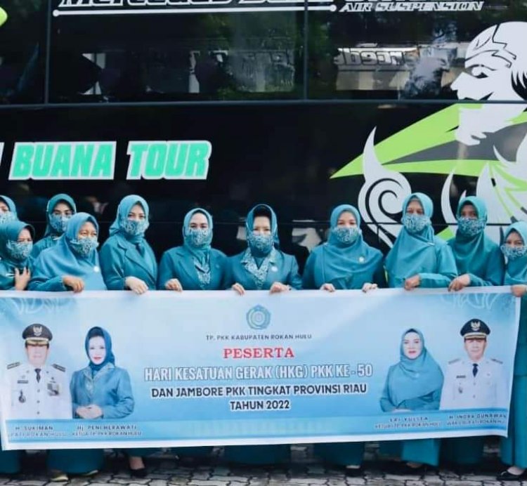 Ikuti Jambore PKK ke-50 Tingkat Riau, TP PKK Rohul Juara 1 Lomba 'Hatinya PKK'