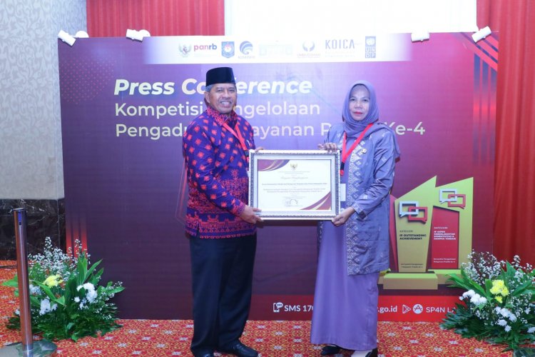 DPMPTSP Siak Terima Penghargaan Pengelolaan Pengaduan Pelayanan Publik 51 Terbaik se-Indonesia
