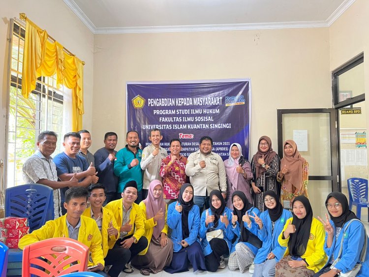 Prodi Ilmu Hukum Universitas Islam Kuantan Singingi Gelar PKM tentang Penyusunan Perdes APBDes
