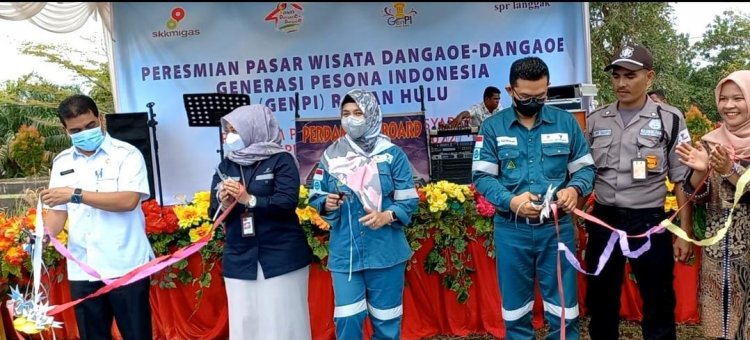 Pasar Wisata Dangaoe-dangaoe Genpi Diresmikan, Kadisparbud Rohul Optimis Bisa Meningkatkan Ekonomi Masyarakat