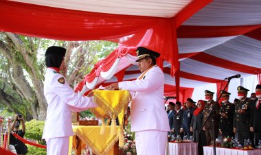 Bupati Siak Irup Peringatan HUT RI ke-77: Siak Bangkit Lebih Cepat, Lebih Kuat