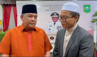 Wagubri Edy Natar Nasution Kunjungi Mahasiswa Riau di Al Azhar Kairo