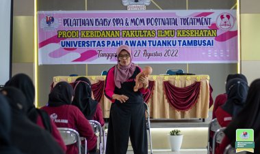 Prodi Kebidanan Universitas Pahlawan Gelar Pelatihan Baby Spa & Mom’s Postnatal Treathment