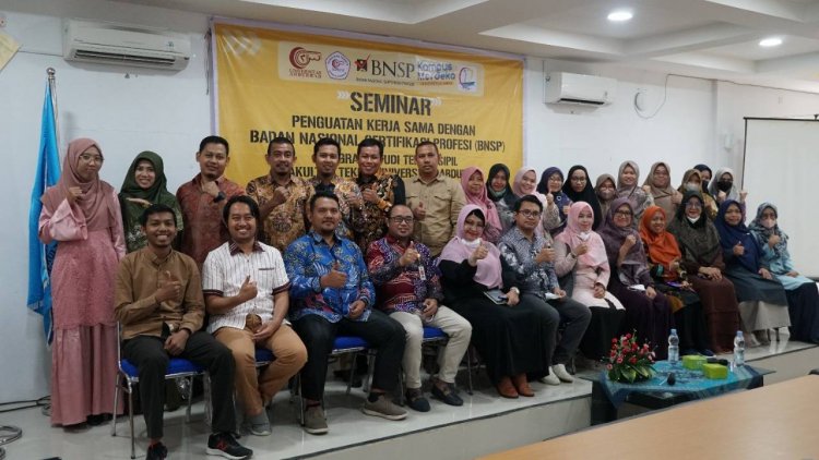 Teknik Sipil Universitas Abdurrab Gelar Workshop Penguatan Kerja Sama Bersama BNSP