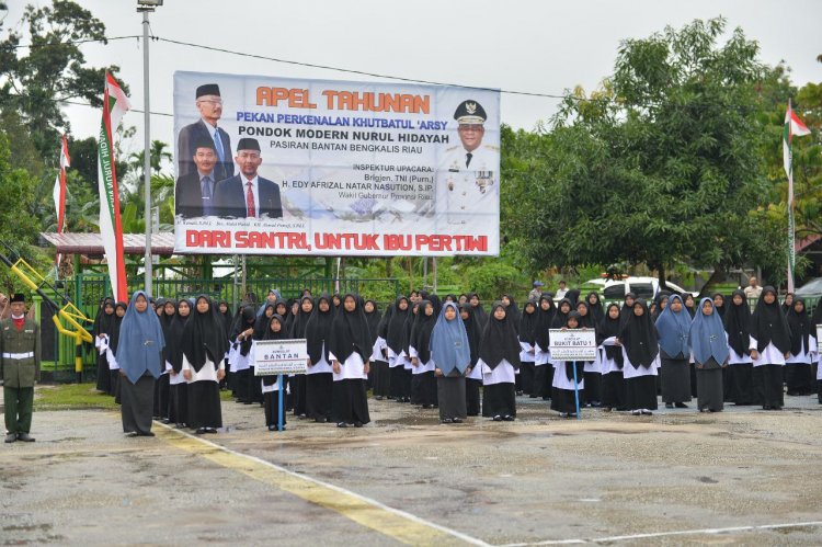 Wagubri Pimpin Upacara Pembukaan Tahun Pelajaran Baru Pondok Modern Nurul Hidayah Bengkalis