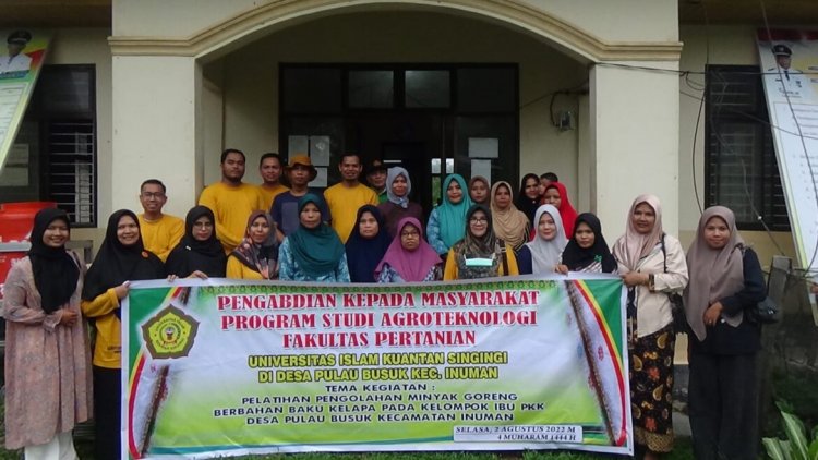 Prodi Agroteknologi Universitas Islam Kuantan Singingi Manfaatkan Kelapa Sebagai Minyak Goreng Alternatif