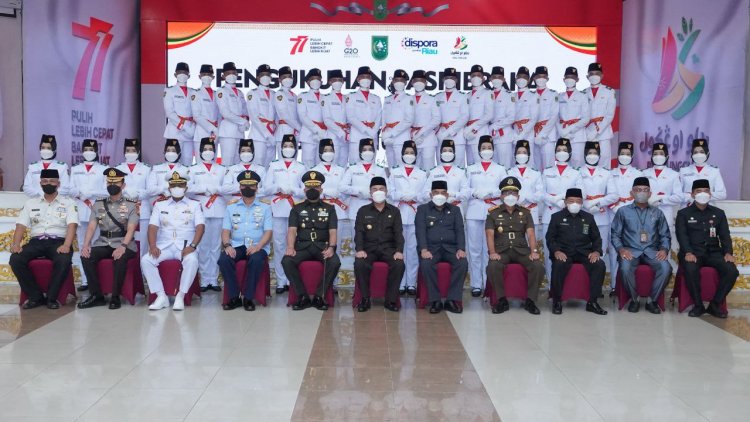 36 Pelajar SMA Terpilih Jadi Anggota Paskibra Riau 2022