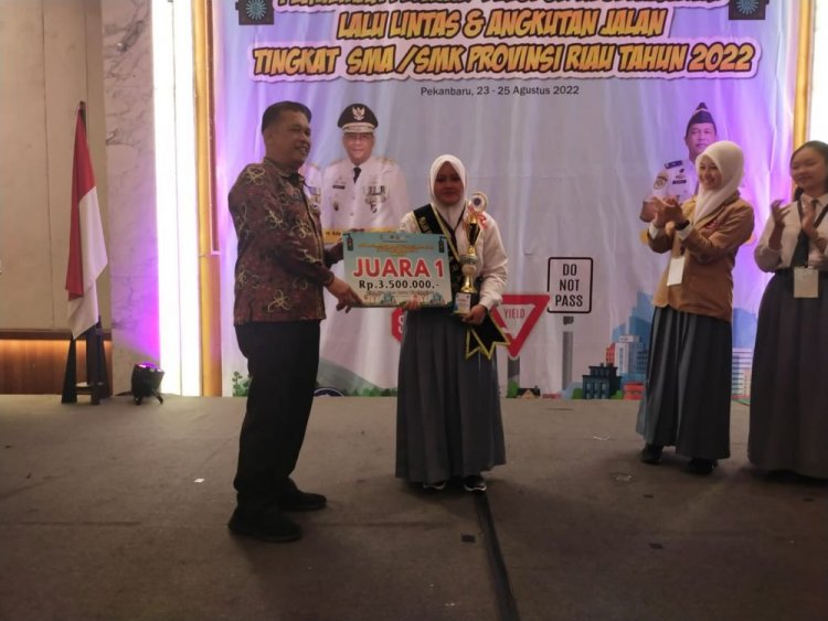Al Husna Raih Juara 1 Seleksi Pelajar Pelopor Keselamatan LLAJ Dinas Perhubungan Riau