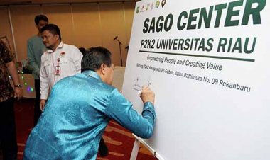 P2K2 dan LPPMP UNRI Resmikan Sago Center