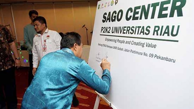 P2K2 dan LPPMP UNRI Resmikan Sago Center