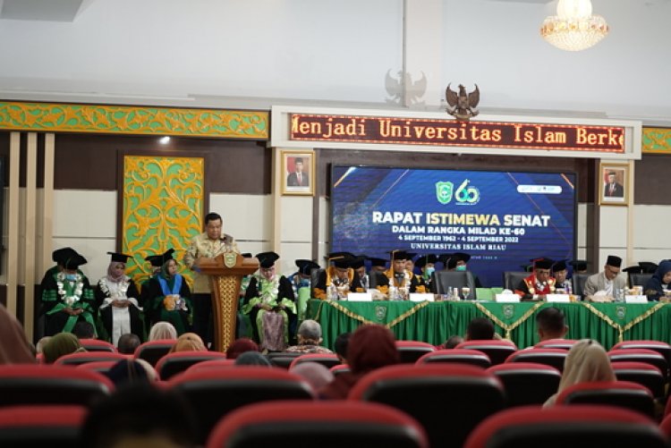 Milad ke-60 UIR, Sekdaprov Riau Ajak Alumni Siapkan SDM Berkualitas di Era Smart Society 5.0