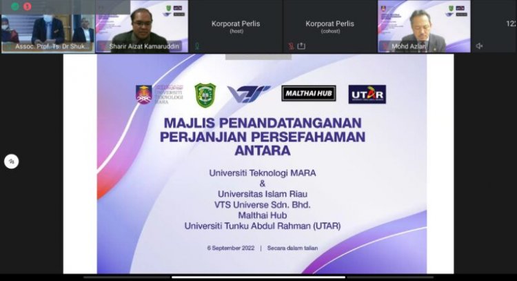 UIR Jalin MoU dengan UiTM Perlis Malaysia untuk Perkuat Kolaborasi