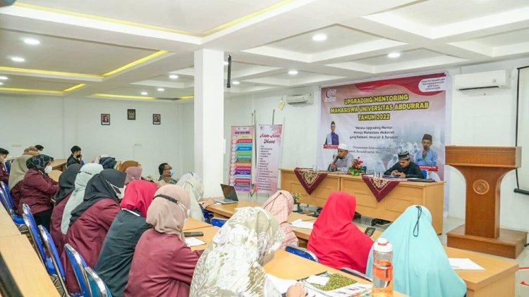 Lembaga Cintai RAB Universitas Abdurrab Gelar Upgrading Mentoring Mahasiswa