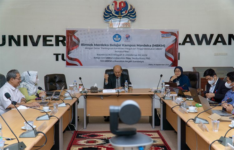 Kepala LL DIKTI X Jadi Narasumber, Universitas Pahlawan Gelar Bimtek MBKM