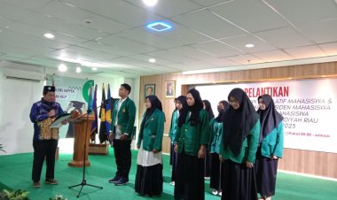 Rektor Umri Lantik Alfikri Habibullah Jadi Presiden BEM
