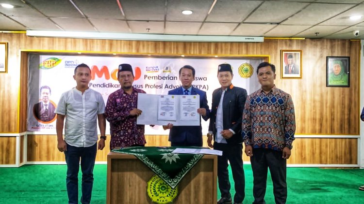 Berikan Beasiswa Profesi untuk Dosen dan Mahasiswa, UMRI Gandeng DPN Indonesia dan FHP Law School