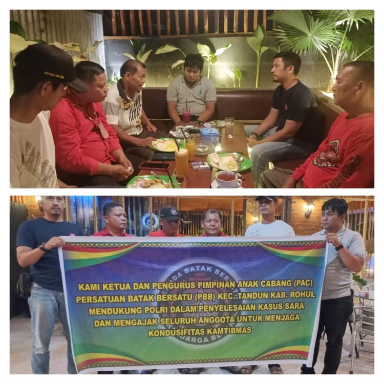 Dir Intelkam Riau dan DPC PBB Rohul Deklarasi Cinta Damai dan Toleransi