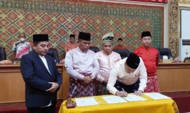 DPRD Pelalawan Paripurna Penandatanganan KUA-PPAS 2023