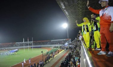 Pj Walikota Pekanbaru Semangati Kontingen Porprov X, Berharap Juara Umum