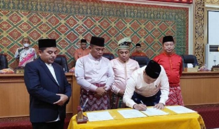 DPRD Pelalawan Paripurna Penandatanganan KUA-PPAS 2023