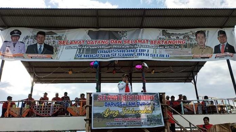 Rebutkan Hadiah Rp30 Juta, Turnamen Sepak Bola Darussalam Cup l Dibuka Ketua Komisi II DPRD Kampar