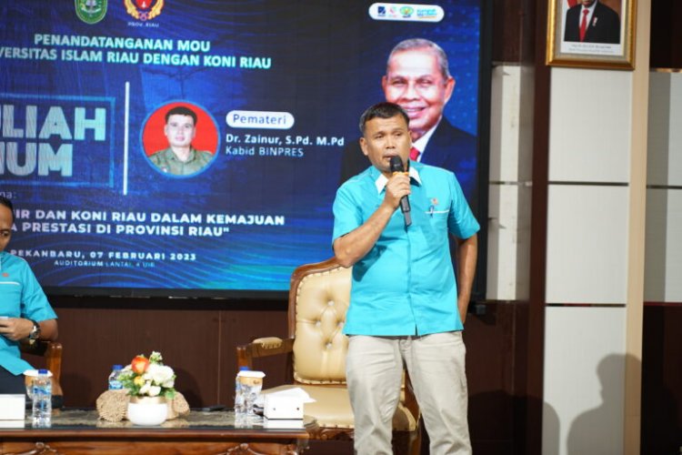 UIR dan KONI Riau Gelar Kuliah Umum Sinergi Memajukan Olahraga Prestasi