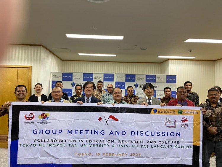 Wujudkan Unilak Unggul 2030, Rektor Dr Junaidi Bertemu Presiden Tokyo Metropolitan University