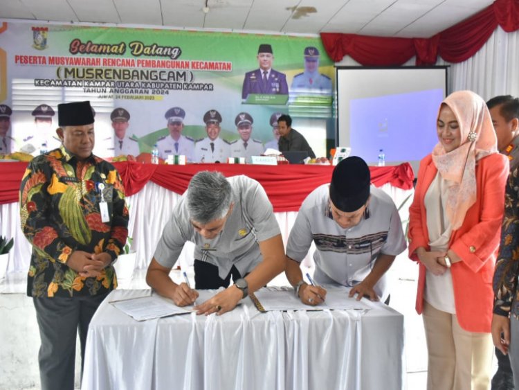 Targetkan 2024 Seluruh Kantor Desa Selesai, Sekdakab Kampar Yusri Buka Musrenbang 2023