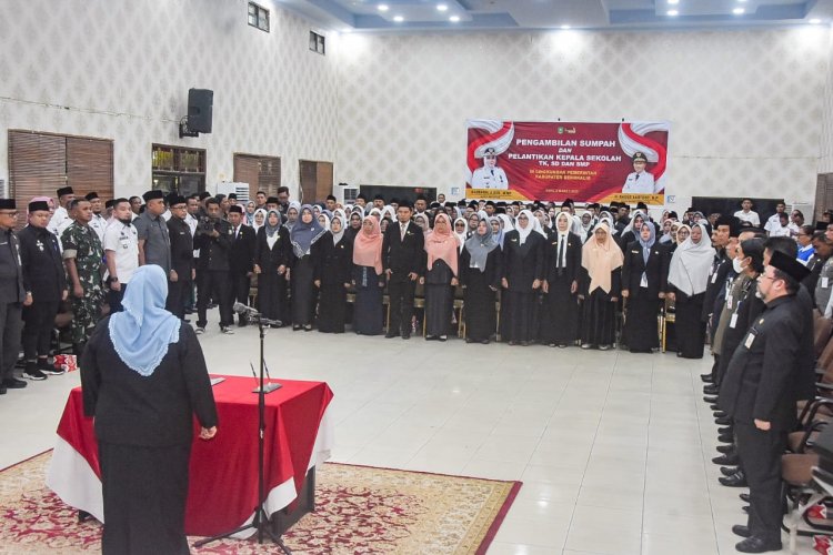 Dilanti Bupati, 163 Kepsek di Bengkalis Diminta Berkompetisi Tingkatkan Mutu Pendidikan