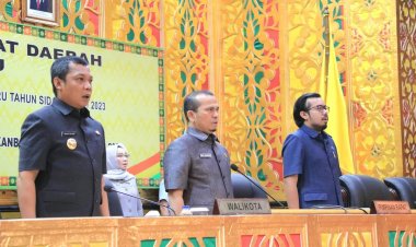 DPRD Pekanbaru Rapat Paripurna LKPj Walikota Tahun Anggaran 2022