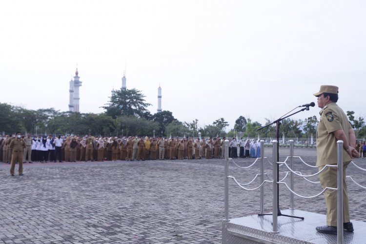 Pimpin Apel Perdana Awal Tahun 2023, Ini Deretan Pesan Bupati Rohul