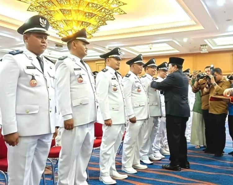 Bupati Rohul Lantik 58 Kades, Minta Pengentasan Kemiskinan dan Stunting Jadi Program Perioritas
