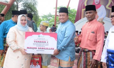 Diumumkan, Ini Pemenang Festival Lampu Colok dan Pawai Takbir Bengkalis