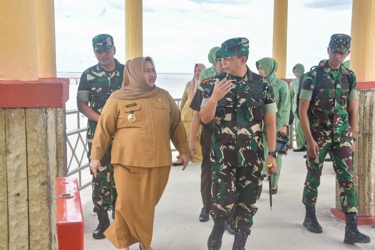 Danrem 031 Wirabima Brigjen TNI Dany Rakca Kunker Perdana ke Bengkalis, Bupati Sambut Hangat