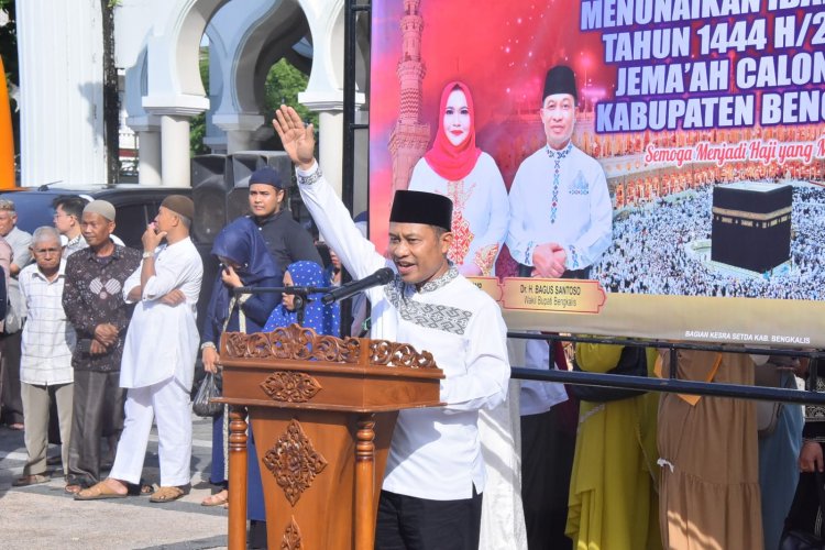 Bagus Santoso Lepas Keberangkatan CJH Rayon Bengkalis Menuju EHA