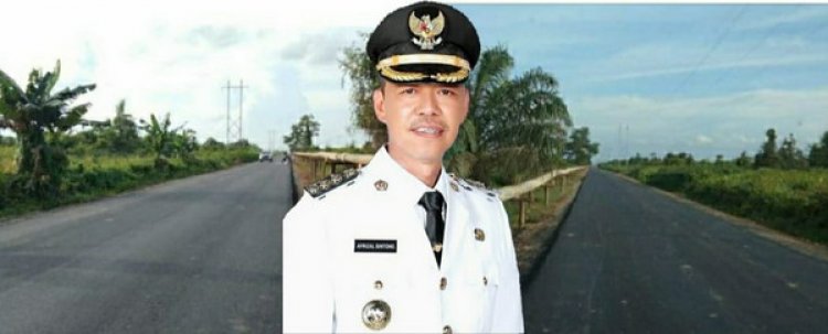 Bupati Rohil Sukses Yakninkan PT PHR Hotmix Jalan Lintas Kubu